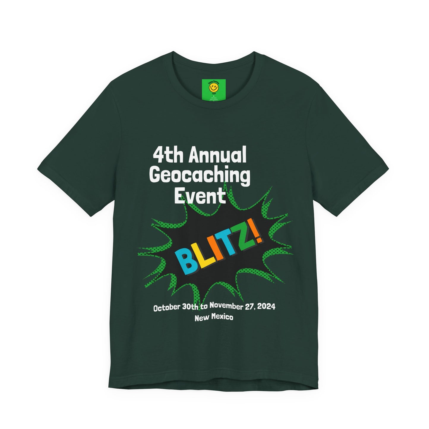 Geocaching Event Blitz 2024 Tshirt Unisex Jersey T-shirt