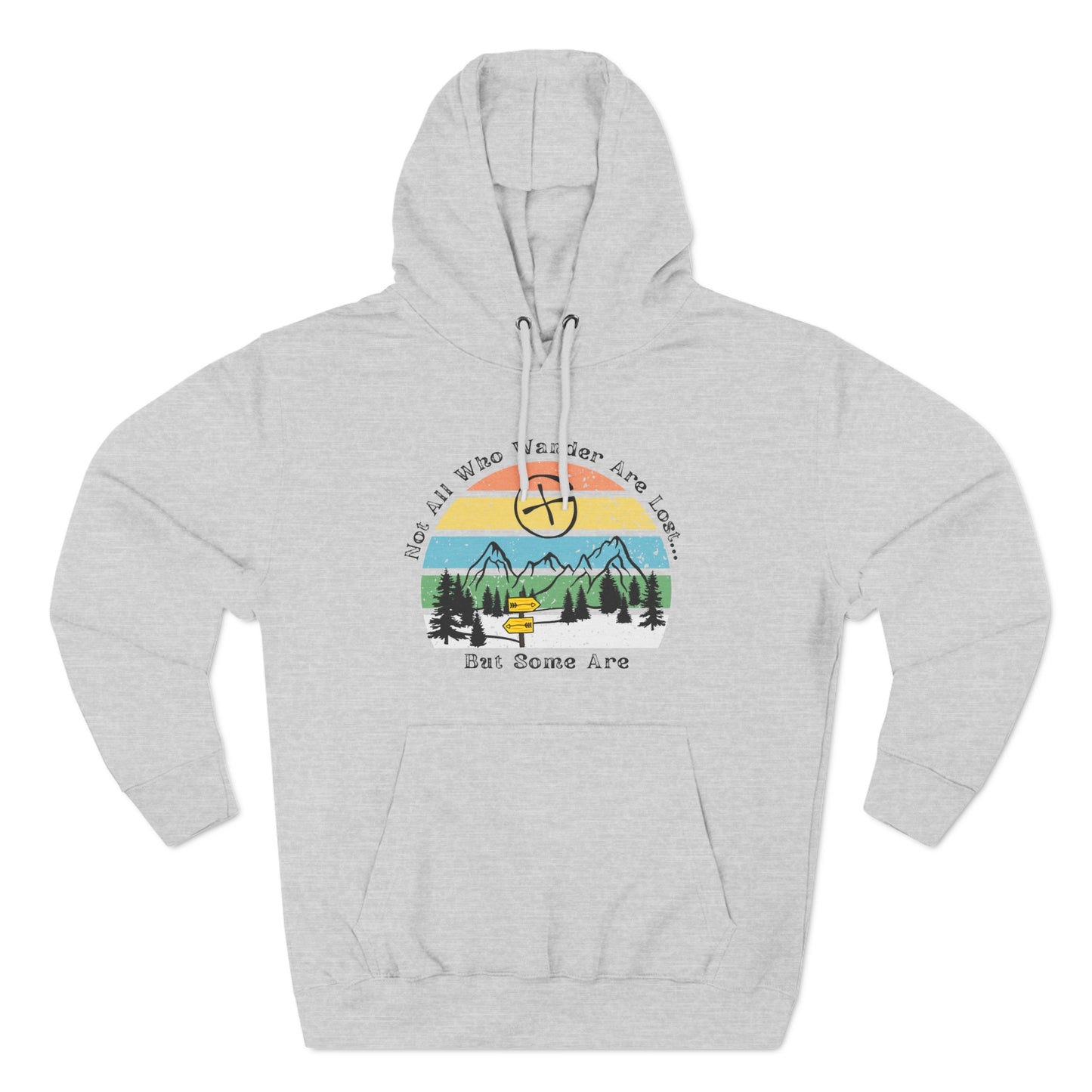 Not All Who Wander Are Lost But Some of Them Are, Geocaching Fleece Hoodie, Adult Unisex Geocache Sweatshirt Pullover, Geocache Gift