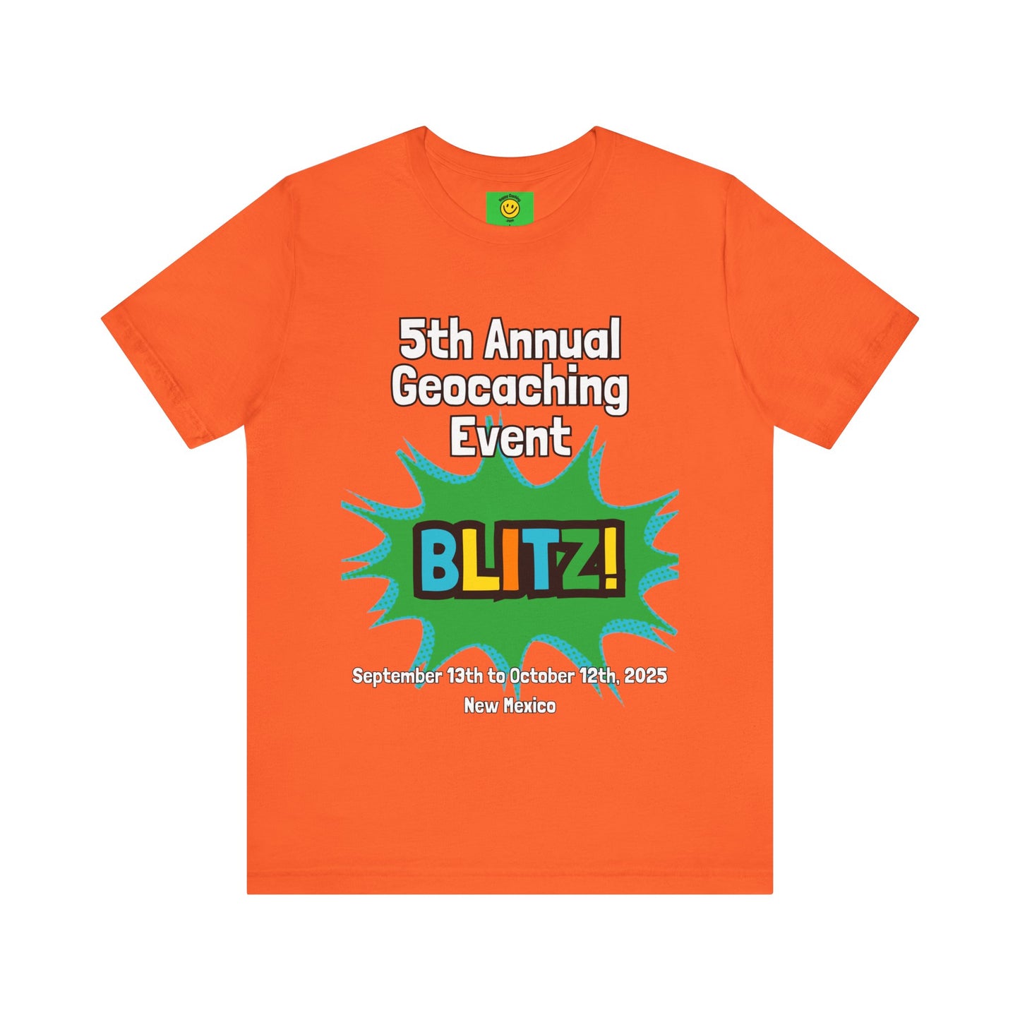 Geocaching Event Blitz 2025 Tshirt Unisex Jersey T-shirt, Adult geocache Tshirt,