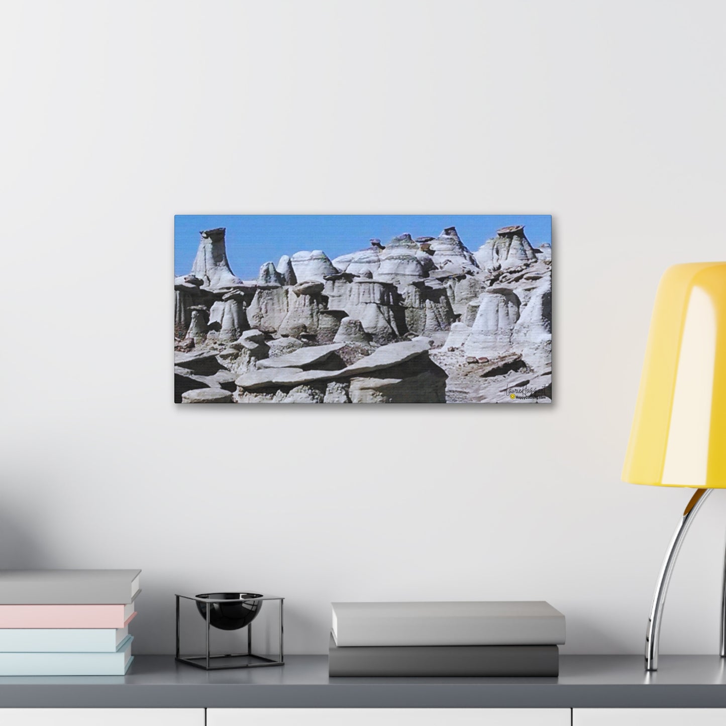 Bisti Badlands Canvas Art Photo Print Wall Art, HappyCaching Prints, Geocaching Hiking Gift