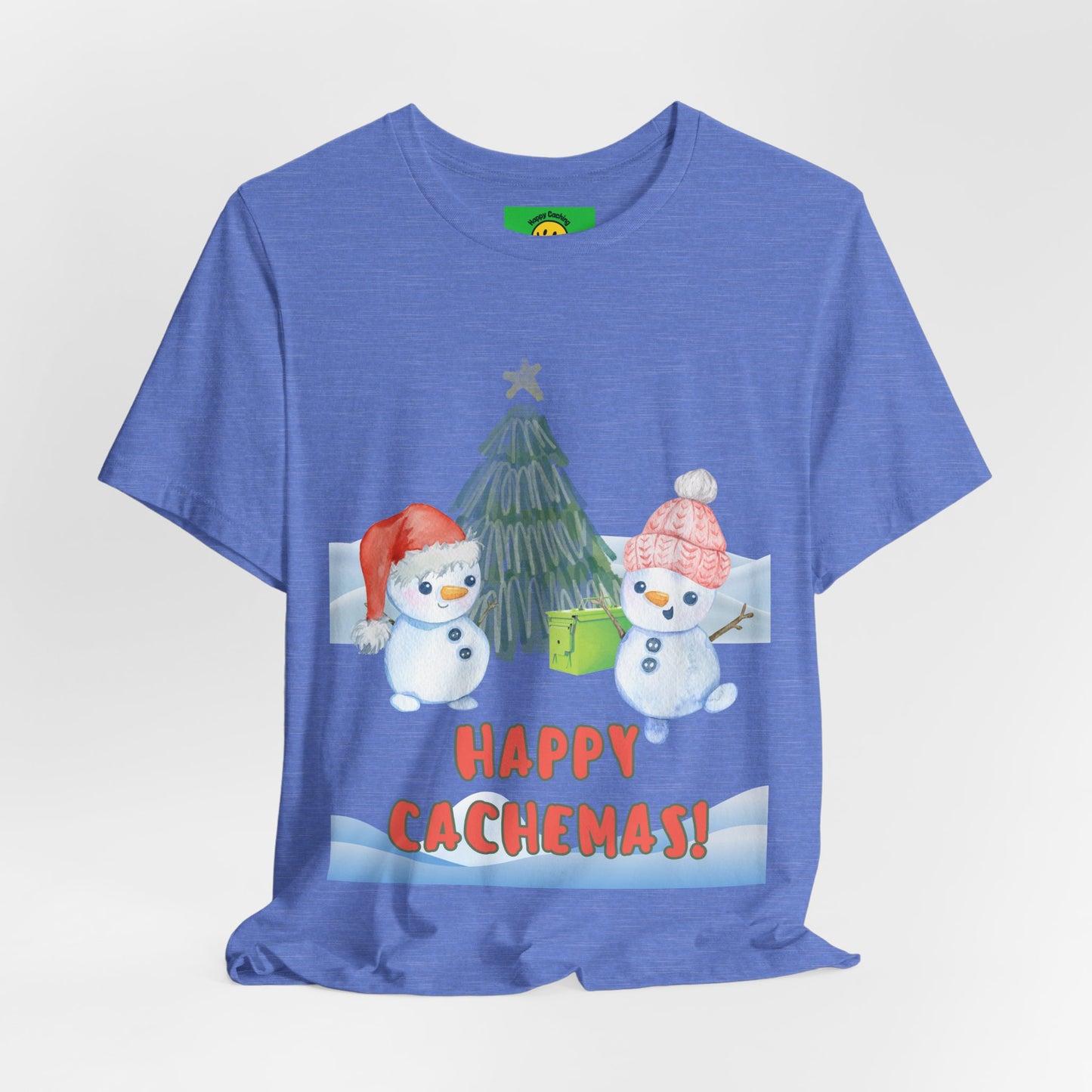 Happy Cachemas Geocaching T-shirt, Geocache Tshirt, Christmas, Cachemas shirt, geocacher gift, Holiday geocaching tshirt