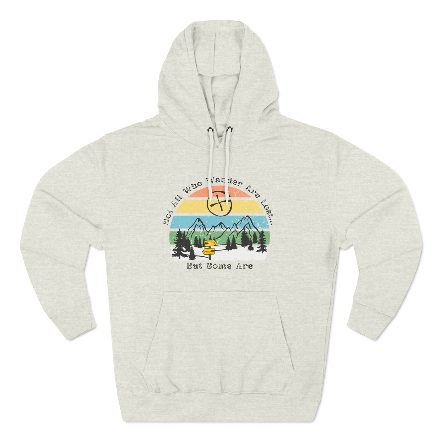Not All Who Wander Are Lost But Some of Them Are, Geocaching Fleece Hoodie, Adult Unisex Geocache Sweatshirt Pullover, Geocache Gift