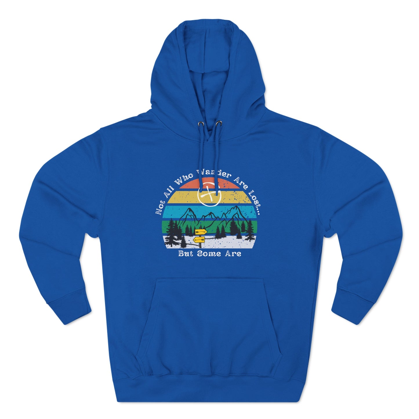 Not All Who Wander Are Lost But Some of Them Are, Geocaching Fleece Hoodie, Adult Unisex Geocache Sweatshirt Pullover, Geocache Gift