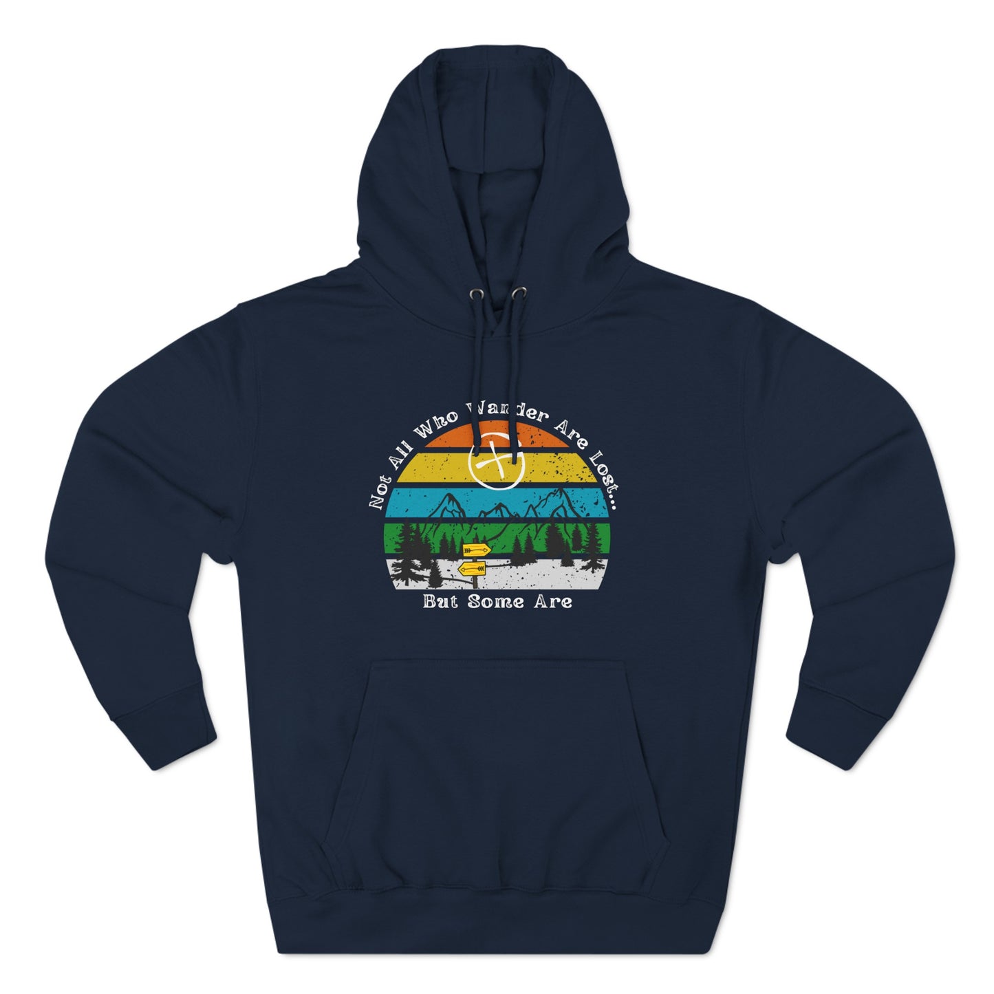 Not All Who Wander Are Lost But Some of Them Are, Geocaching Fleece Hoodie, Adult Unisex Geocache Sweatshirt Pullover, Geocache Gift