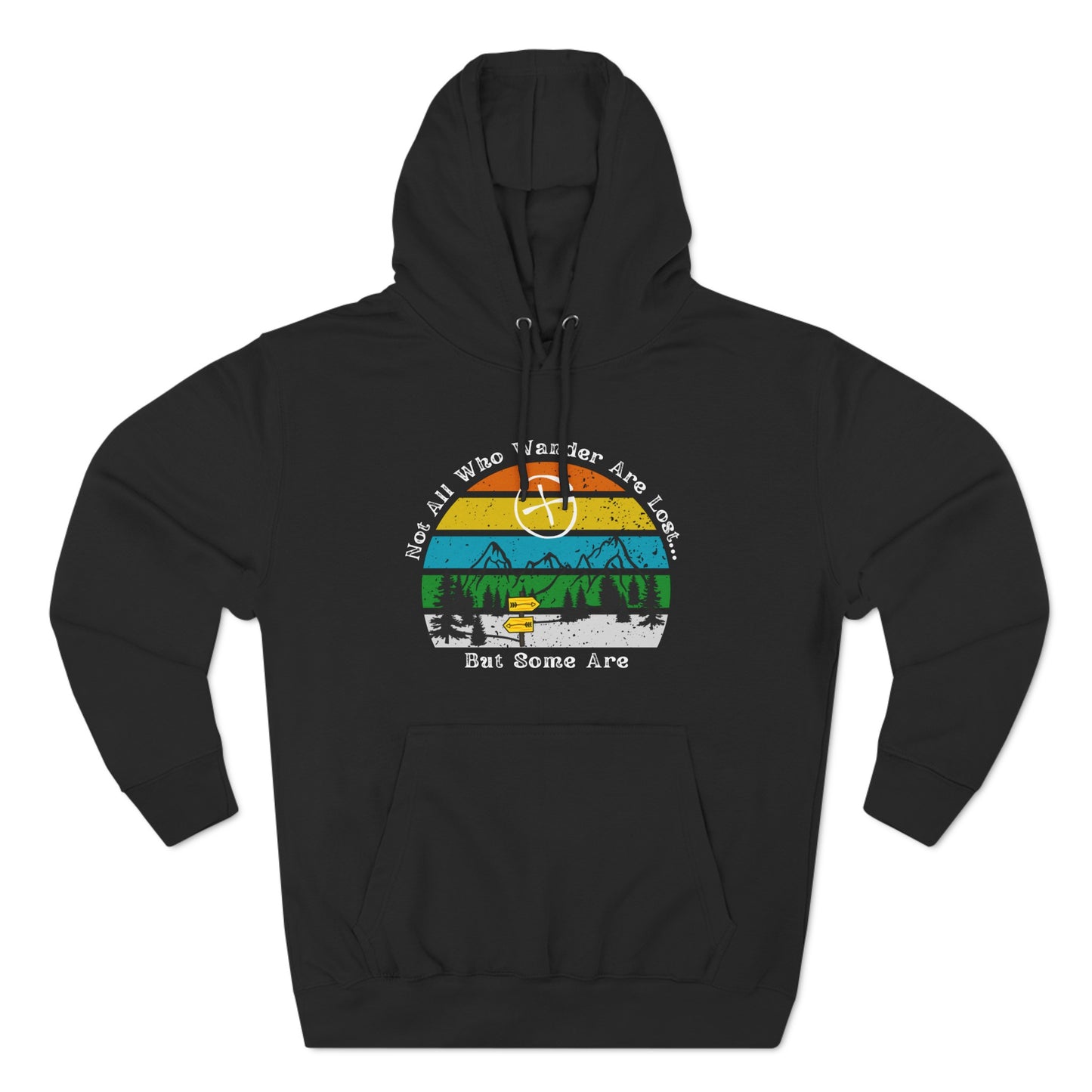 Not All Who Wander Are Lost But Some of Them Are, Geocaching Fleece Hoodie, Adult Unisex Geocache Sweatshirt Pullover, Geocache Gift