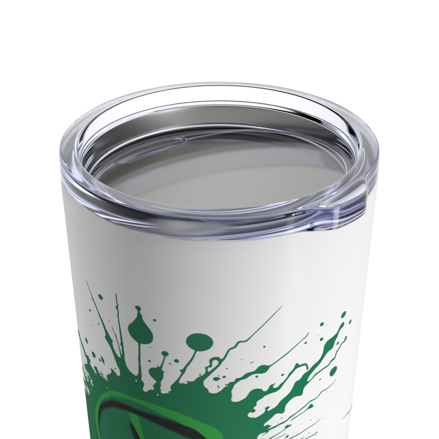 Geocache Splash Tumbler 20 oz, Green Travel Coffee Cup Geocaching Coffee Mug, Tumbler Gift for Geocacher