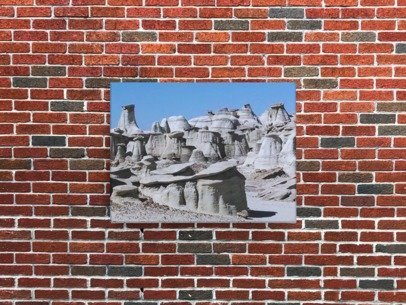Bisti Badlands Canvas Art Photo Print Wall Art, HappyCaching Prints, Geocaching Hiking Gift