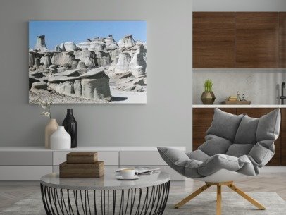 Bisti Badlands Canvas Art Photo Print Wall Art, HappyCaching Prints, Geocaching Hiking Gift