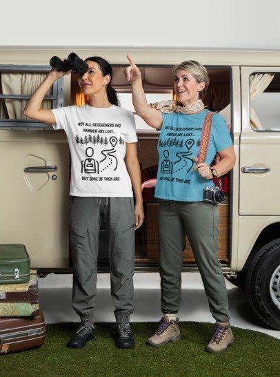 Not All Geocachers who Wander are Lost, But some of them are Unisex Heavy Cotton Tee