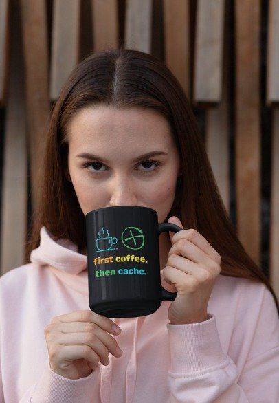 First Coffee, then Cache Geocaching Mug (11oz, 15oz) Black, Geocache Gift, Coffee Cup