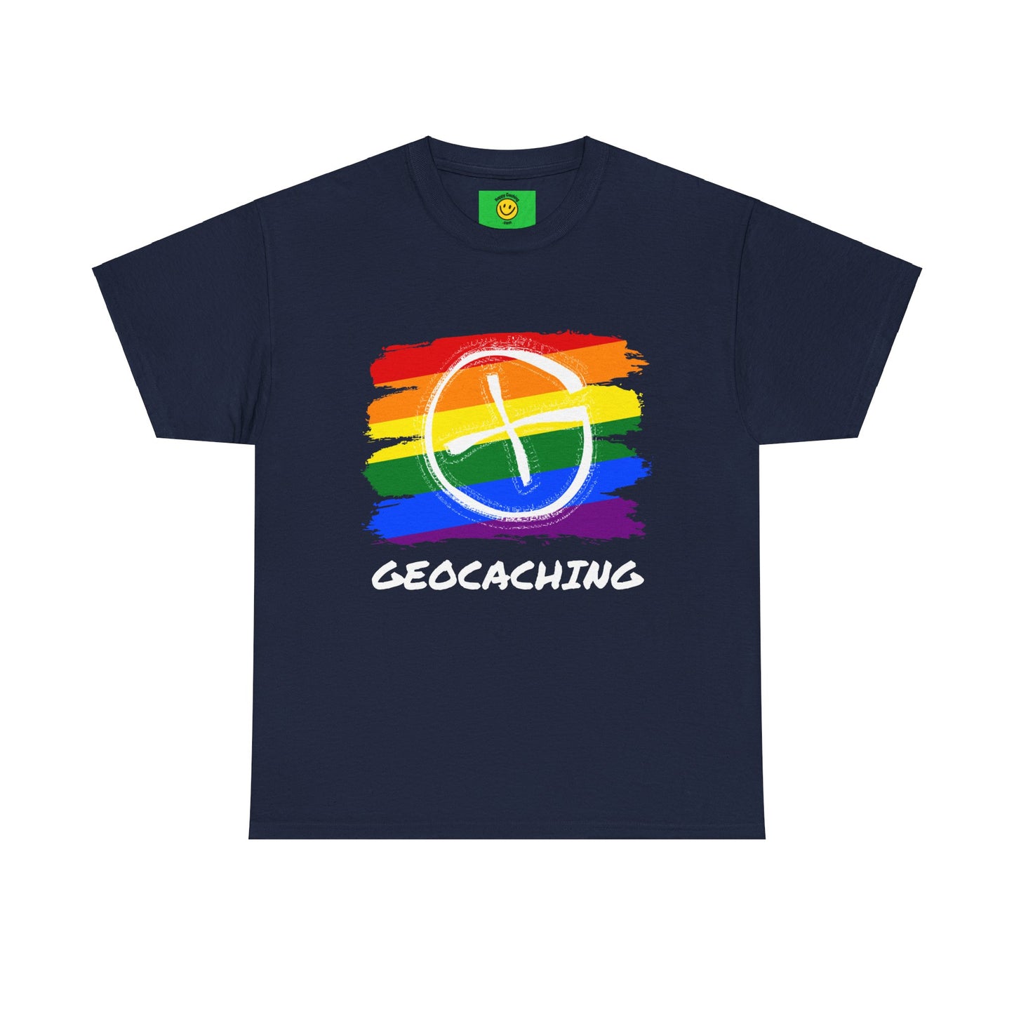 Geocaching Diversity Pride T-Shirt Unisex Heavy Cotton Tee