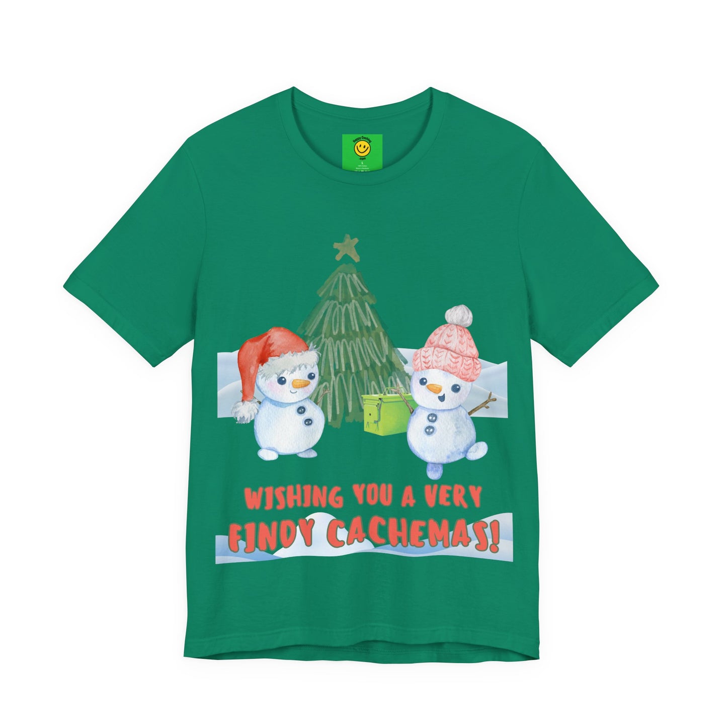 Wishing You a Very Findy Cachemas Geocaching T-shirt, Geocache Tshirt, Christmas, Cachemas shirt, geocacher gift