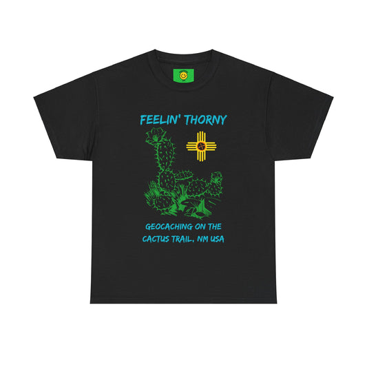 Feelin' Thorny Cactus Trail Geocache T-shirt Unisex Heavy Cotton Tee