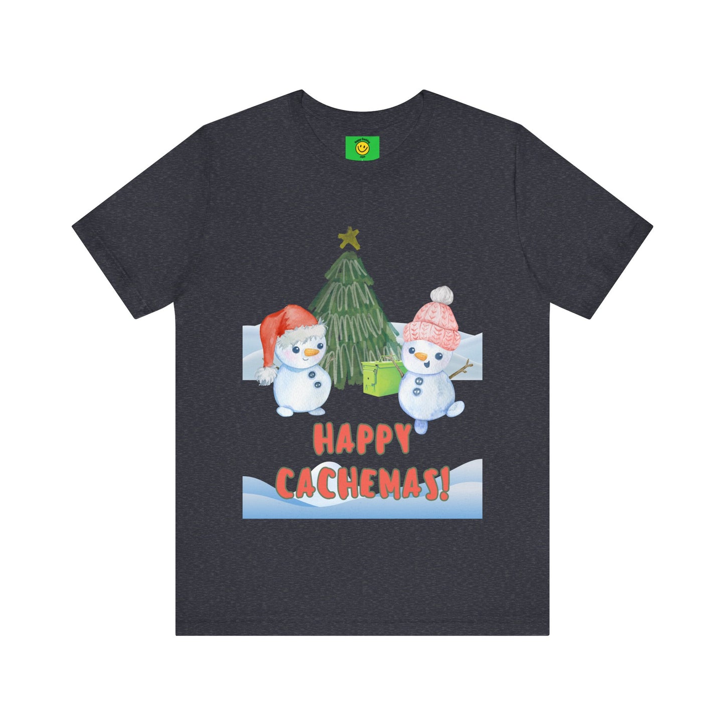 Happy Cachemas Geocaching T-shirt, Geocache Tshirt, Christmas, Cachemas shirt, geocacher gift, Holiday geocaching tshirt