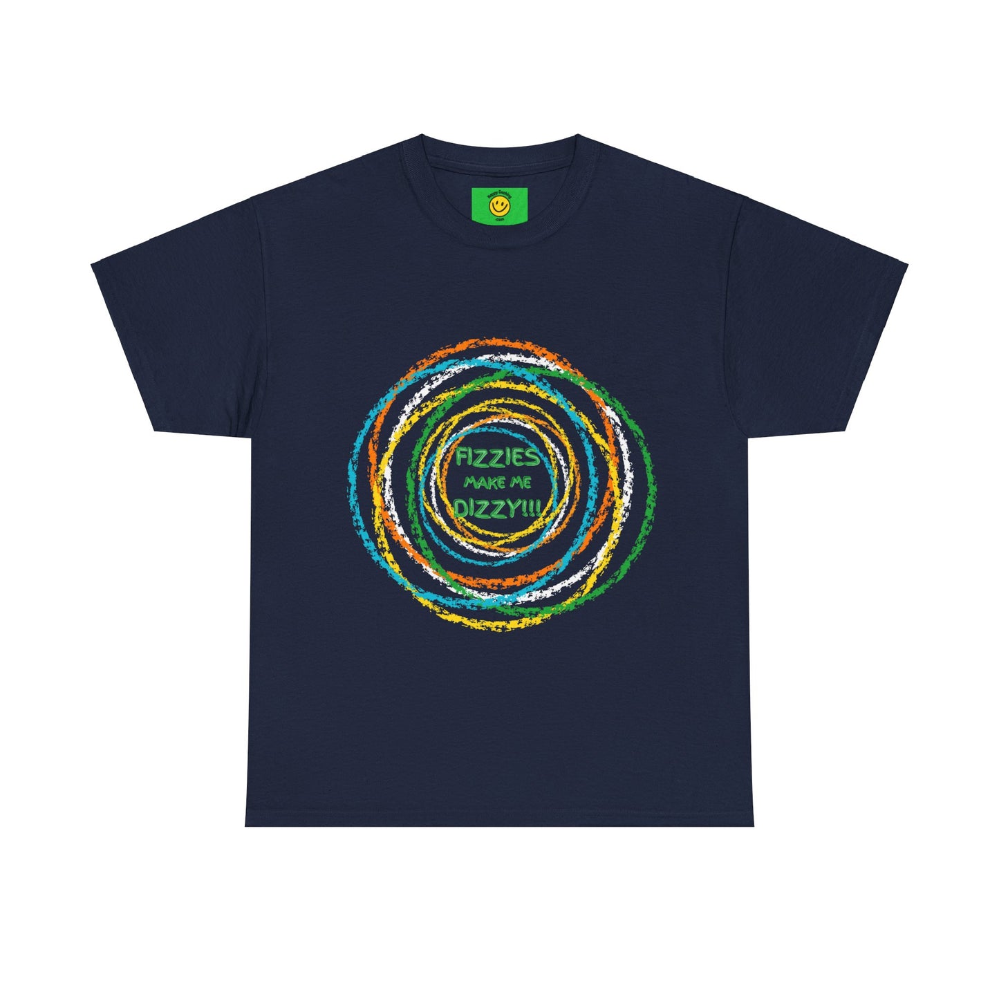 Fizzies make me Dizzy Geocache T-Shirt Unisex Heavy Cotton Tee