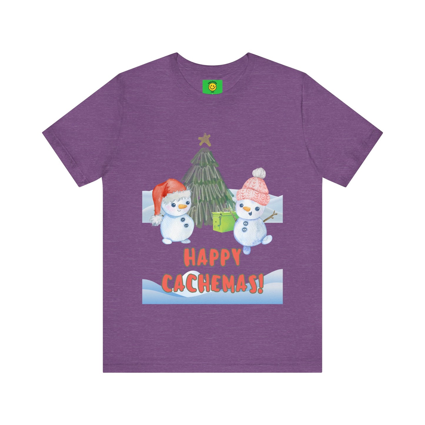 Happy Cachemas Geocaching T-shirt, Geocache Tshirt, Christmas, Cachemas shirt, geocacher gift, Holiday geocaching tshirt