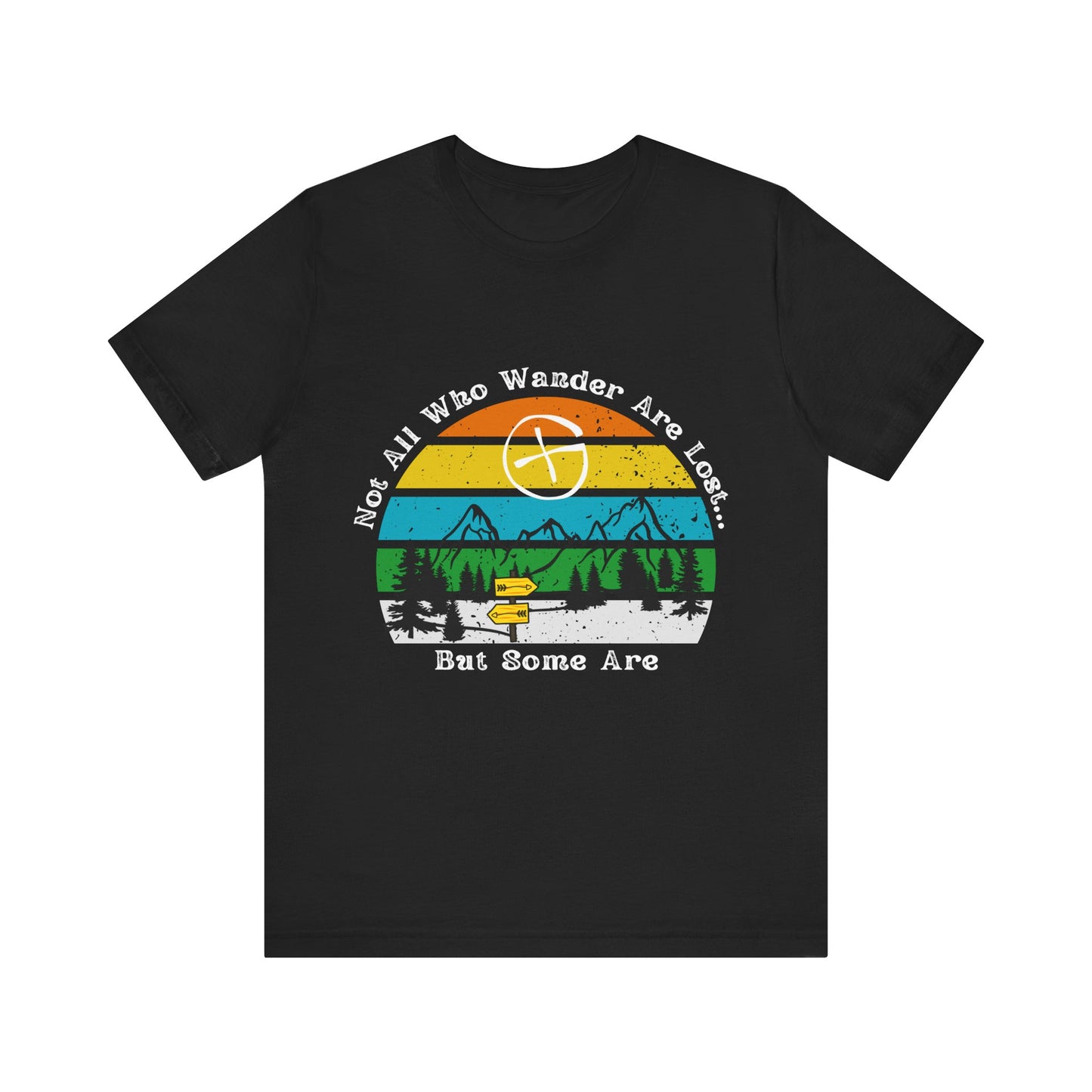 Not All Who Wander Are Lost But Some Are Geocaching Unisex Jersey T-shirt