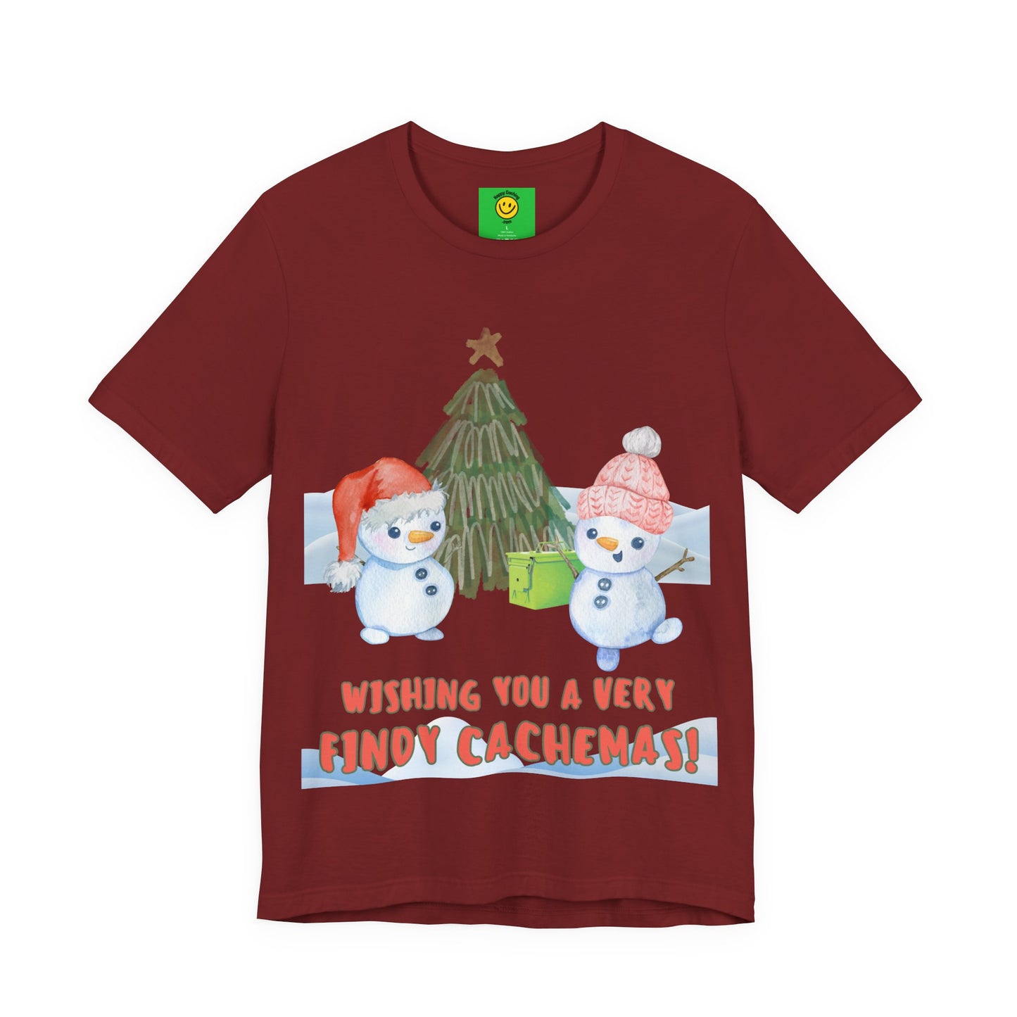 Wishing You a Very Findy Cachemas Geocaching T-shirt, Geocache Tshirt, Christmas, Cachemas shirt, geocacher gift