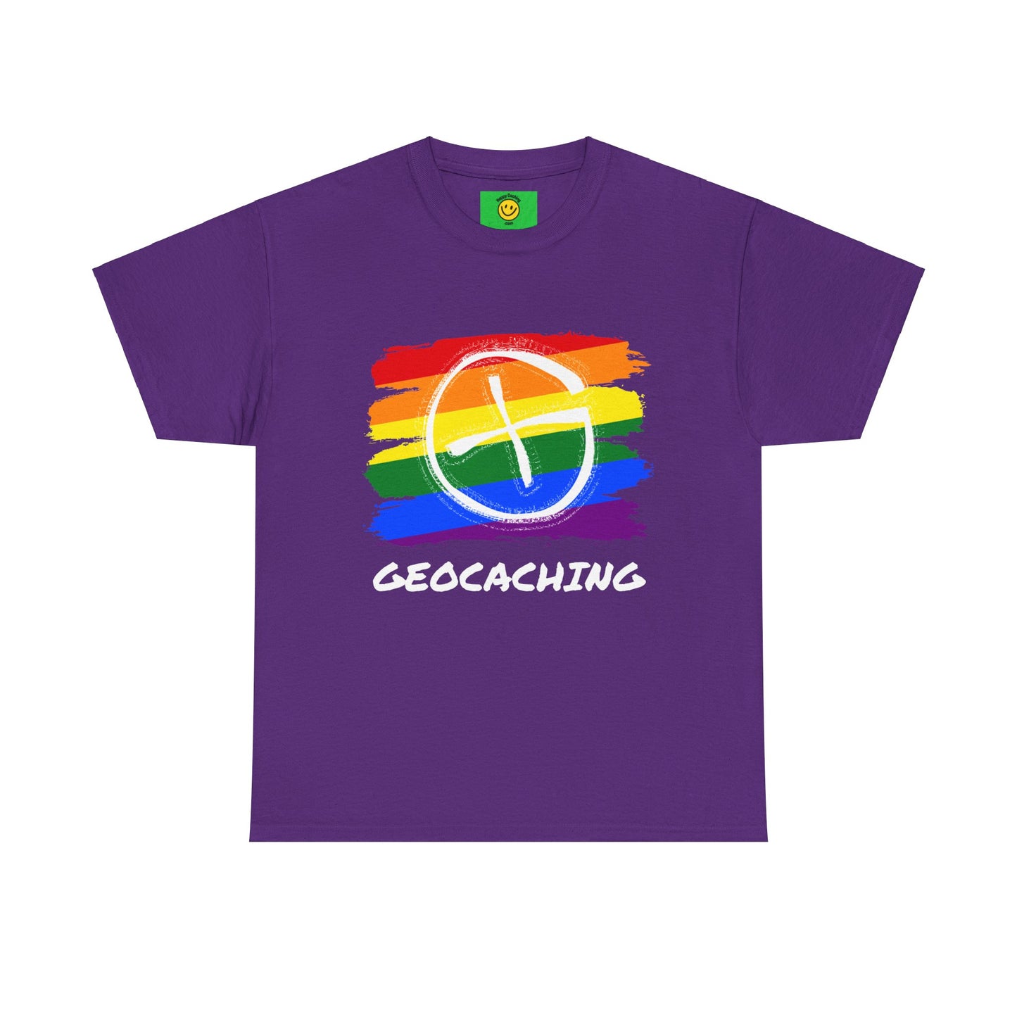 Geocaching Diversity Pride T-Shirt Unisex Heavy Cotton Tee