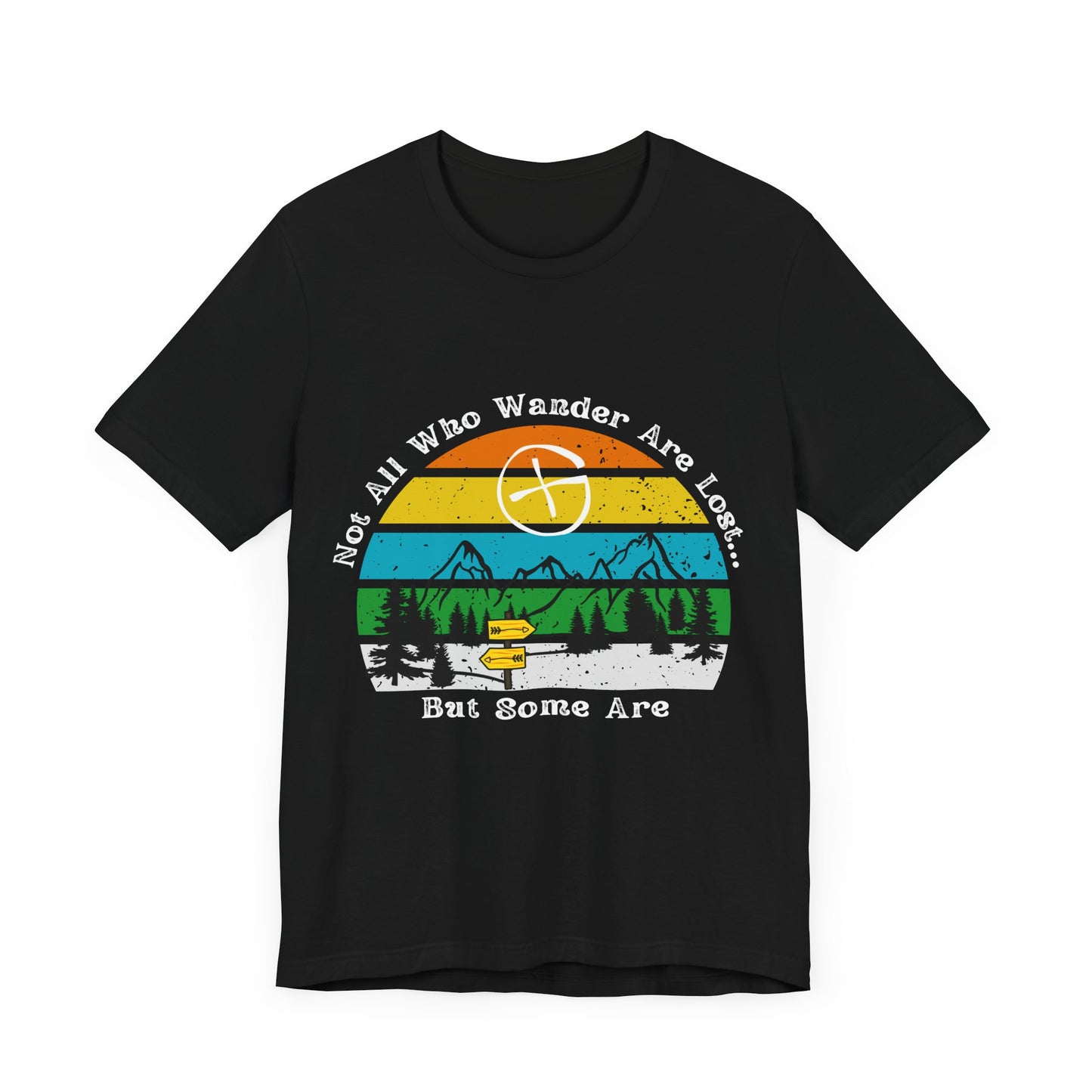 Not All Who Wander Are Lost But Some Are Geocaching Unisex Jersey T-shirt