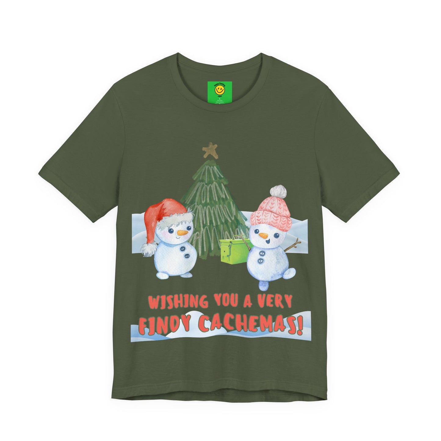 Wishing You a Very Findy Cachemas Geocaching T-shirt, Geocache Tshirt, Christmas, Cachemas shirt, geocacher gift