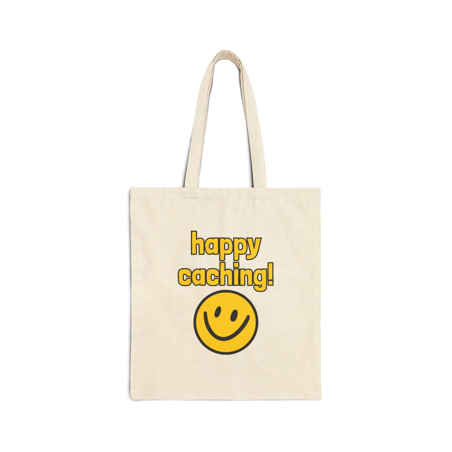 Geocaching is my Happy Place, Geocaching Tote Bag, Eco-Friendly Bag, Gift for Geocachers, Geocache Bag, Sustainable Shopping Bag