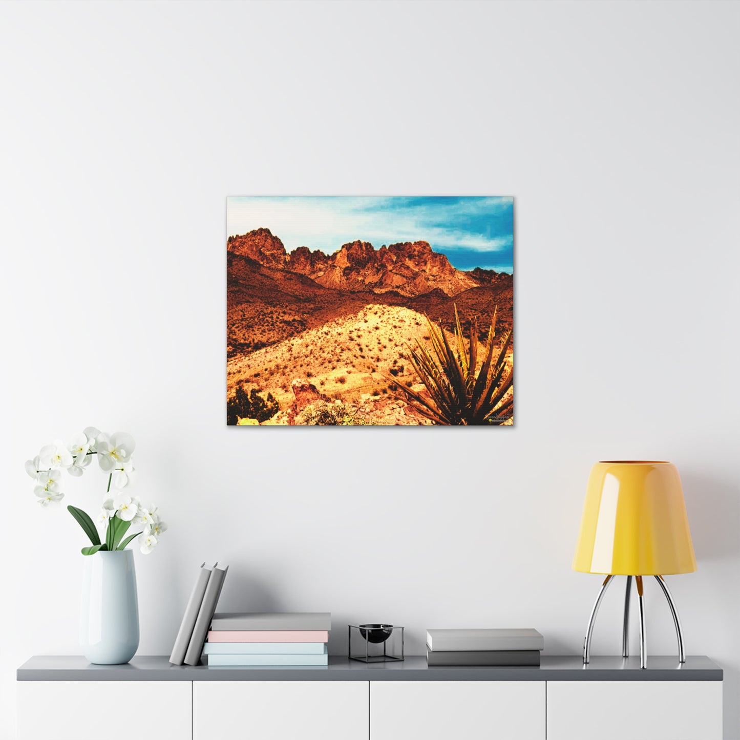 New Year's Day Summit, Arizona Desert Canvas Art Print, Geocache Decor, HappyCaching Prints