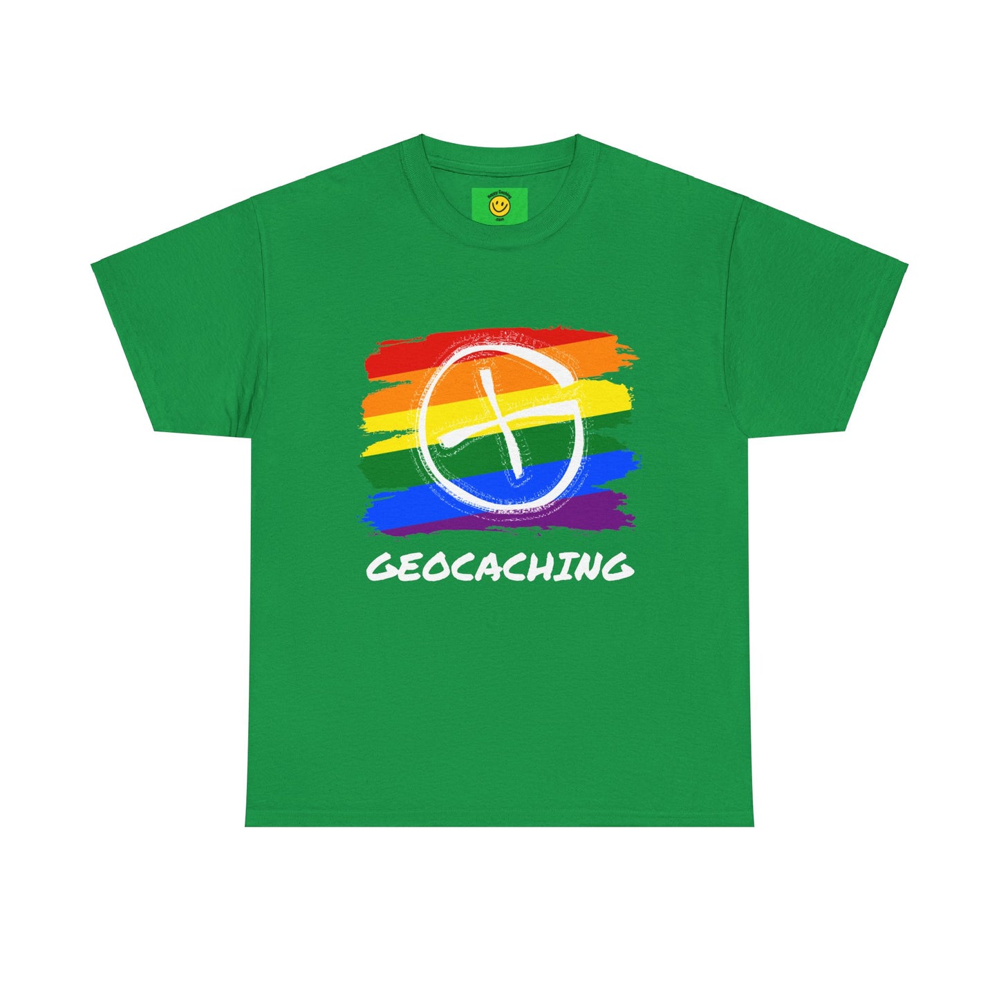 Geocaching Diversity Pride T-Shirt Unisex Heavy Cotton Tee