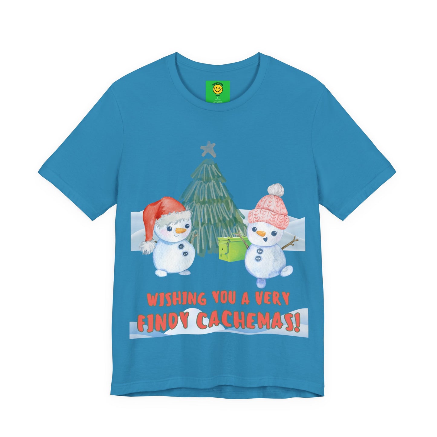 Wishing You a Very Findy Cachemas Geocaching T-shirt, Geocache Tshirt, Christmas, Cachemas shirt, geocacher gift