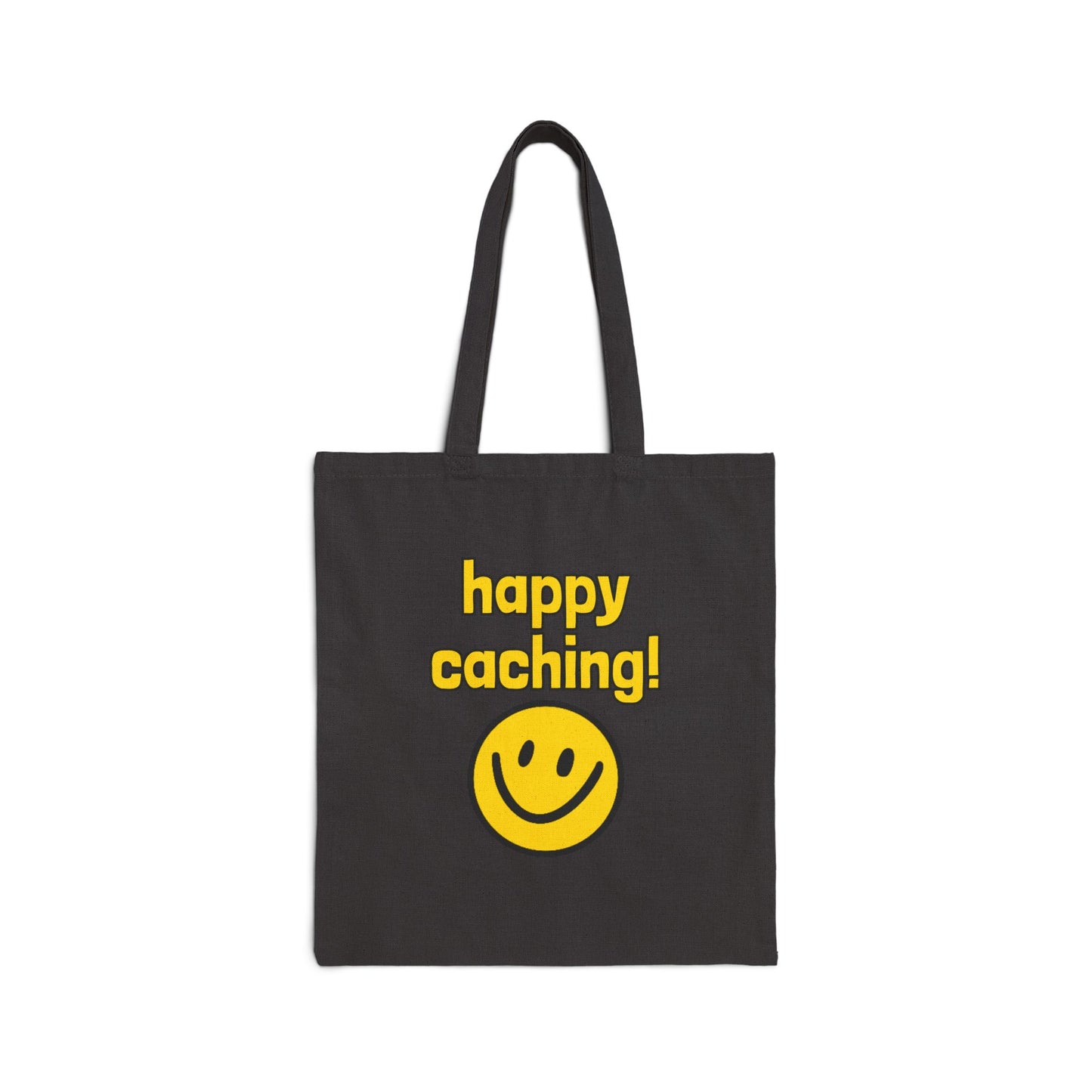 Geocaching is my Happy Place, Geocaching Tote Bag, Eco-Friendly Bag, Gift for Geocachers, Geocache Bag, Sustainable Shopping Bag