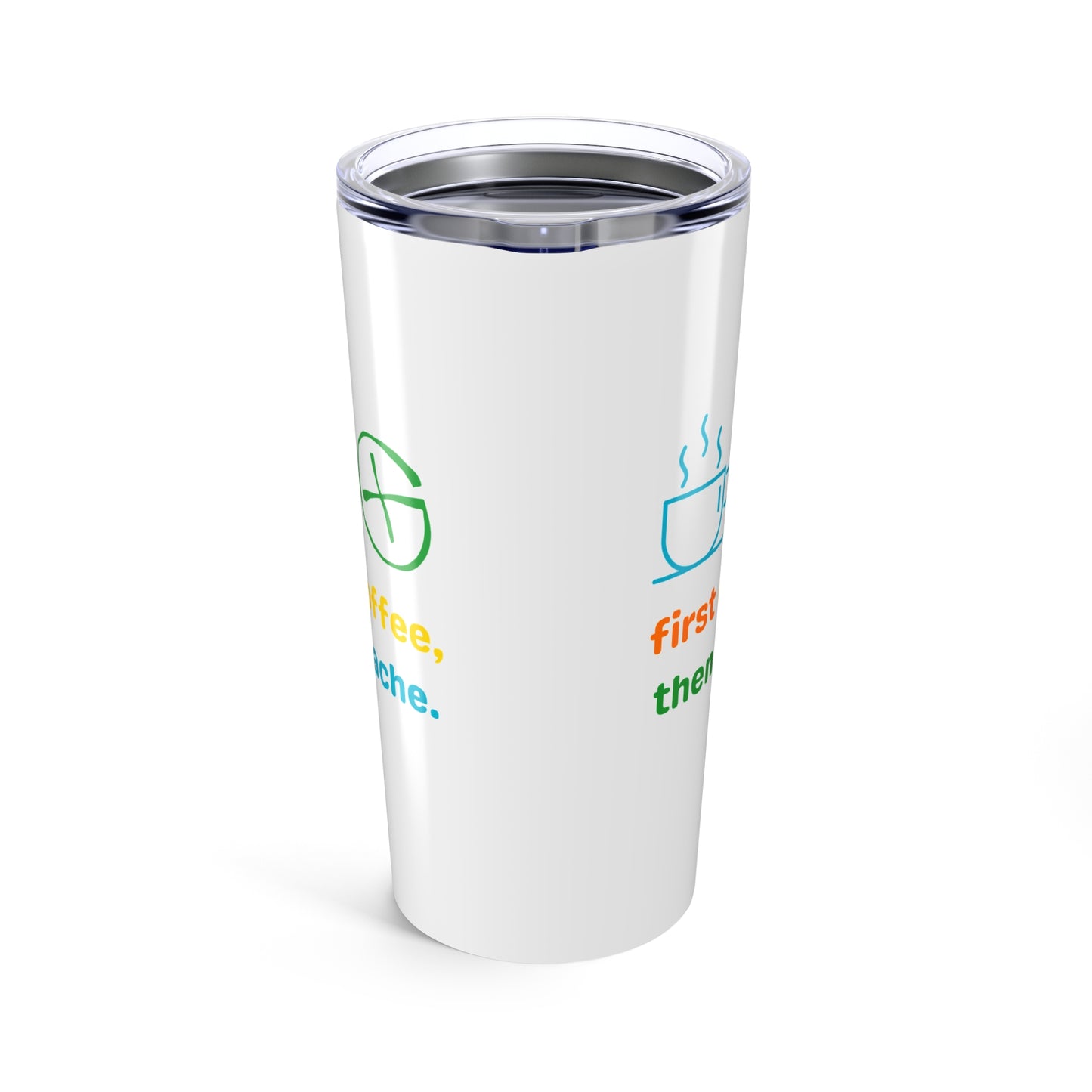 First Coffee, Then Cache 20oz Tumbler for Geocaching and Coffee Lovers | Geocache Travel Mug, Geocaching Gift, Geocaching Coffee Cup, Geocache Travel Mug
