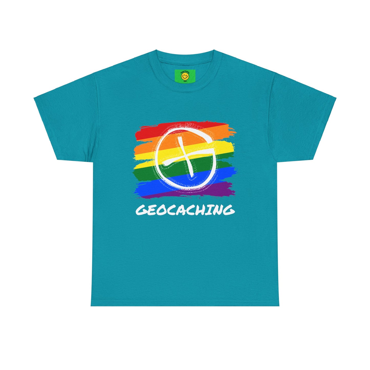 Geocaching Diversity Pride T-Shirt Unisex Heavy Cotton Tee