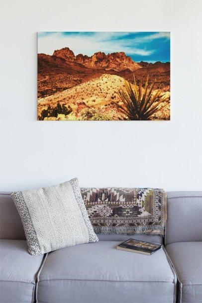 New Year's Day Summit, Arizona Desert Canvas Art Print, Geocache Decor, HappyCaching Prints