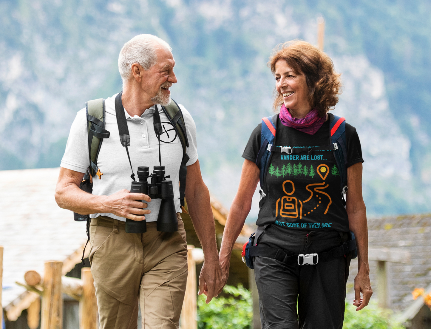 Not All Geocachers who Wander are Lost, But some of them are  Unisex Heavy Cotton Tee